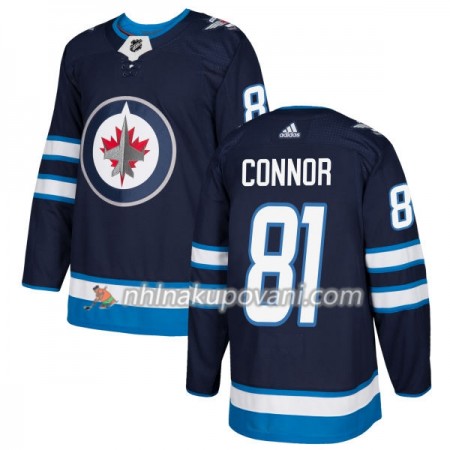 Winnipeg Jets Dresy Kyle Connor 81 Adidas 2017-2018 Modrá Authentic - Pánské